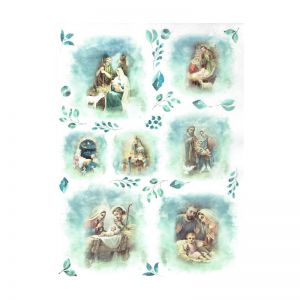 Papier ryżowy do decoupage A4, Boże Narodzenie